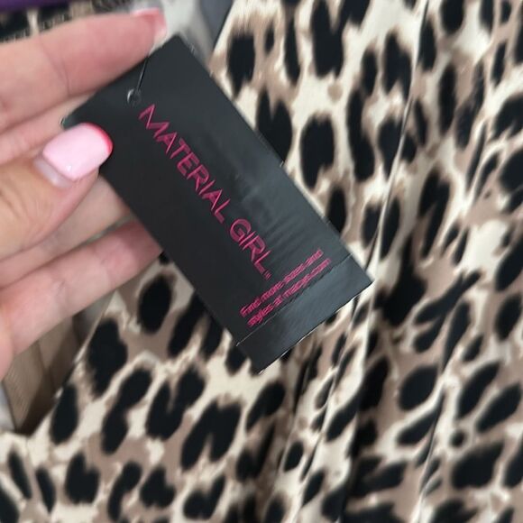 NWT- Material Girl- leopard print a line fit and flare dress-Size xL - Picture 5 of 9